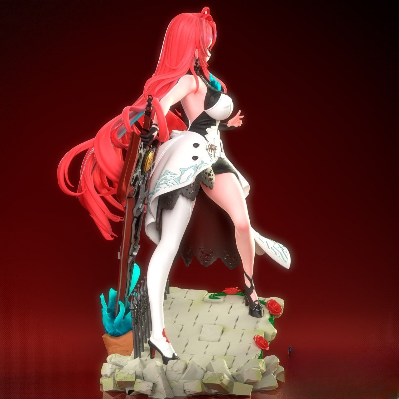 0370 Elizabeth Rose Bloodflame - STL 3D Print Files