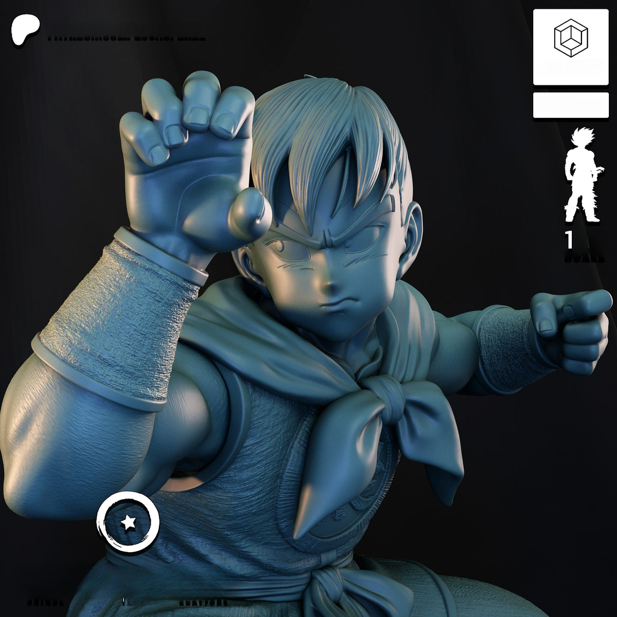 1765 Yamcha_Dragon Ball - STL 3D Print Files