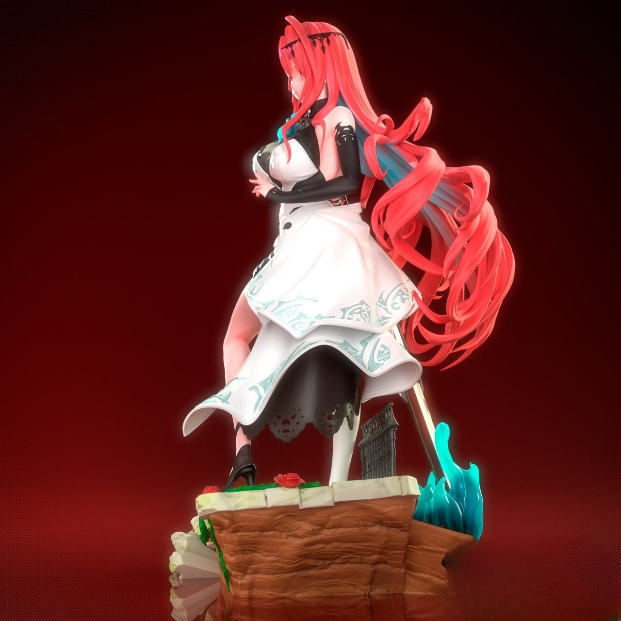 0370 Elizabeth Rose Bloodflame - STL 3D Print Files