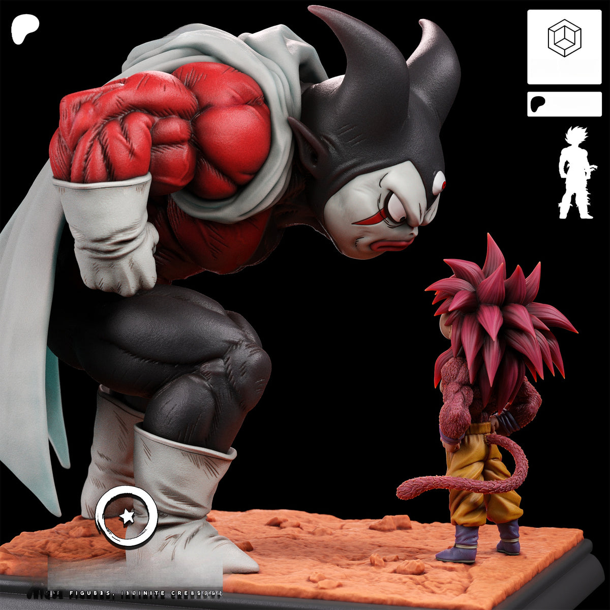 1763 Goku vs Gomah_Dragon Ball Daima - STL 3D Print Files