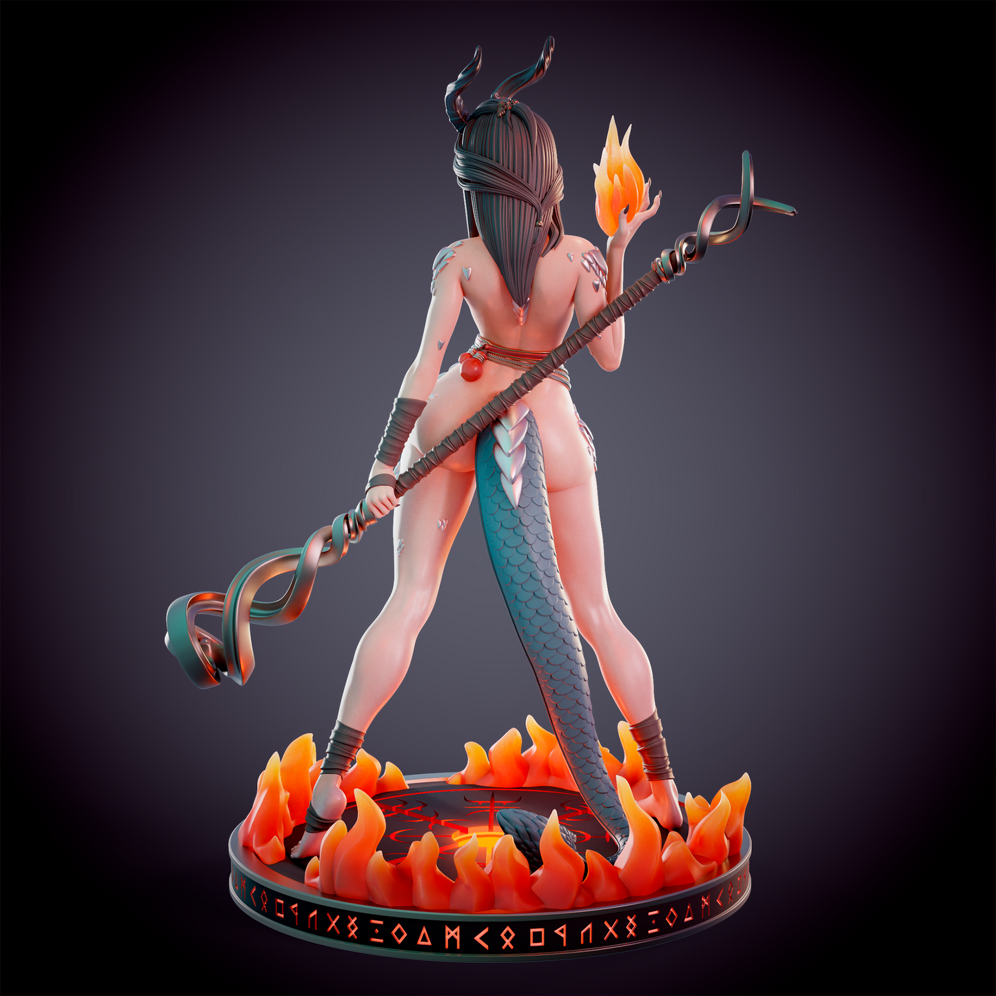 0214 Dragonborn fire priest - STL 3D Print Files