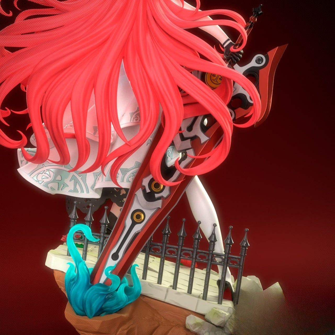 0370 Elizabeth Rose Bloodflame - STL 3D Print Files