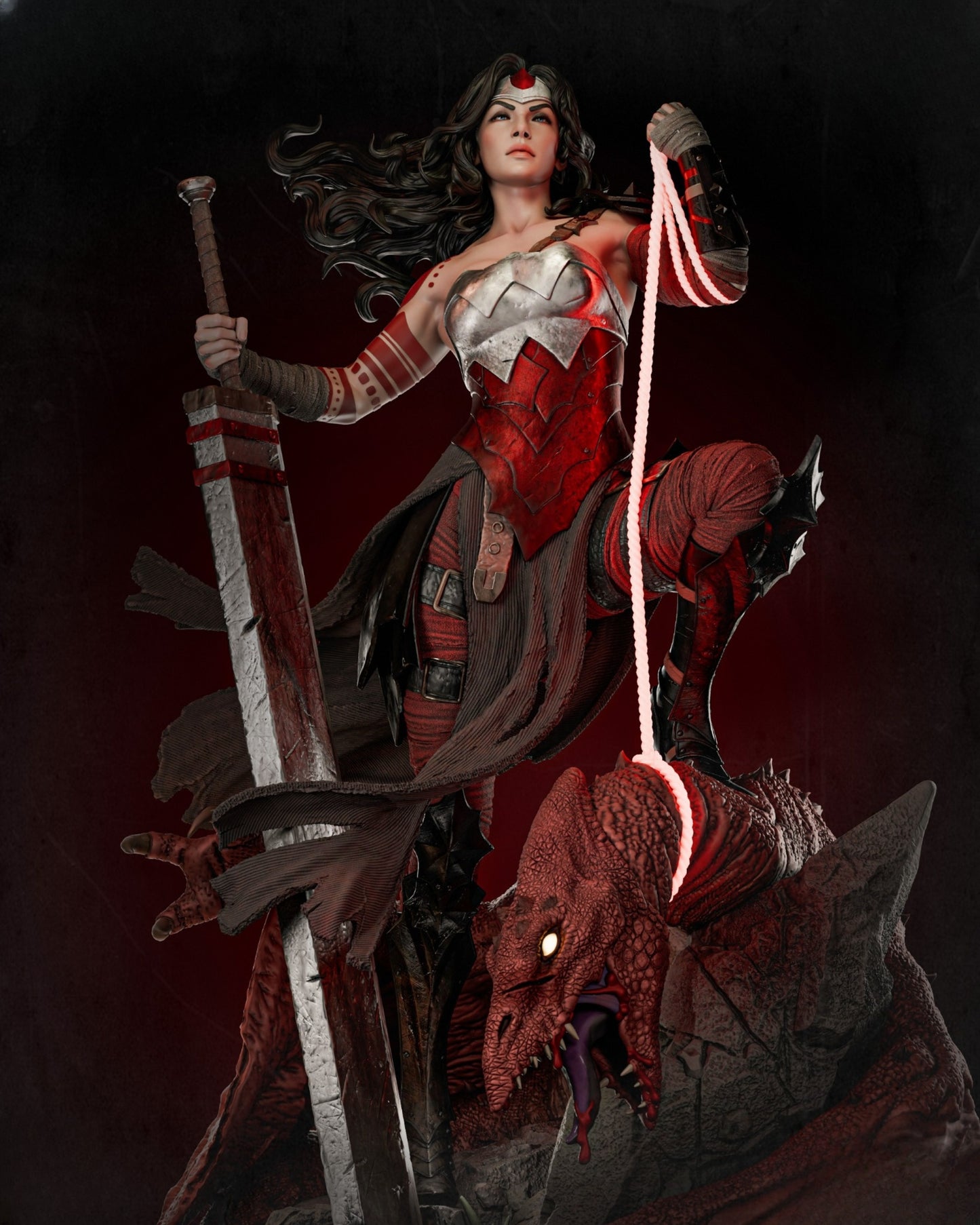 1025 Wonderwoman Absolute - STL 3D Print Files