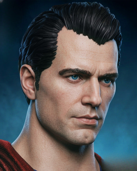 1515 Man of Steel_Superman BUST - STL 3D Print Files