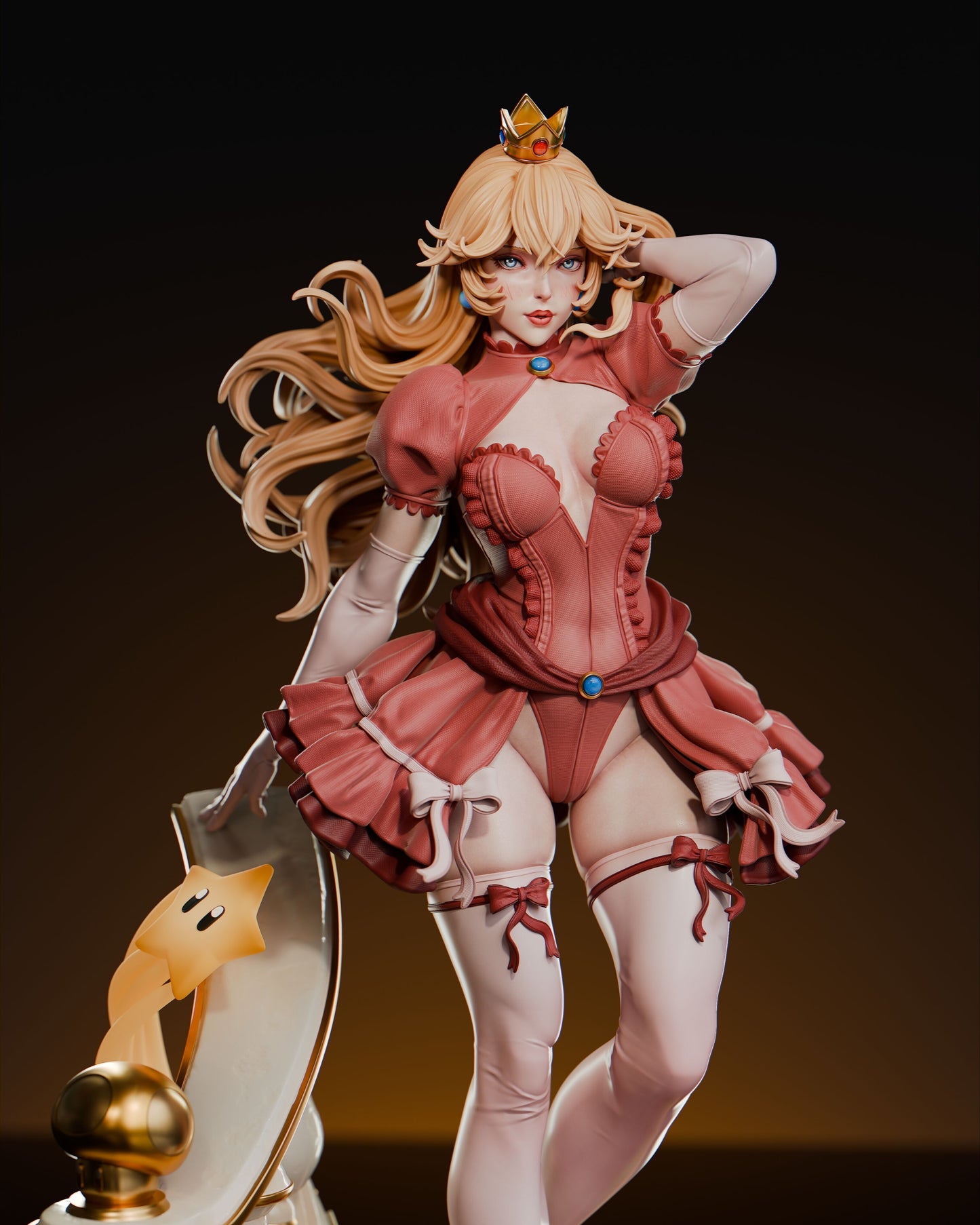 0593 Princess Peach - STL 3D Print Files