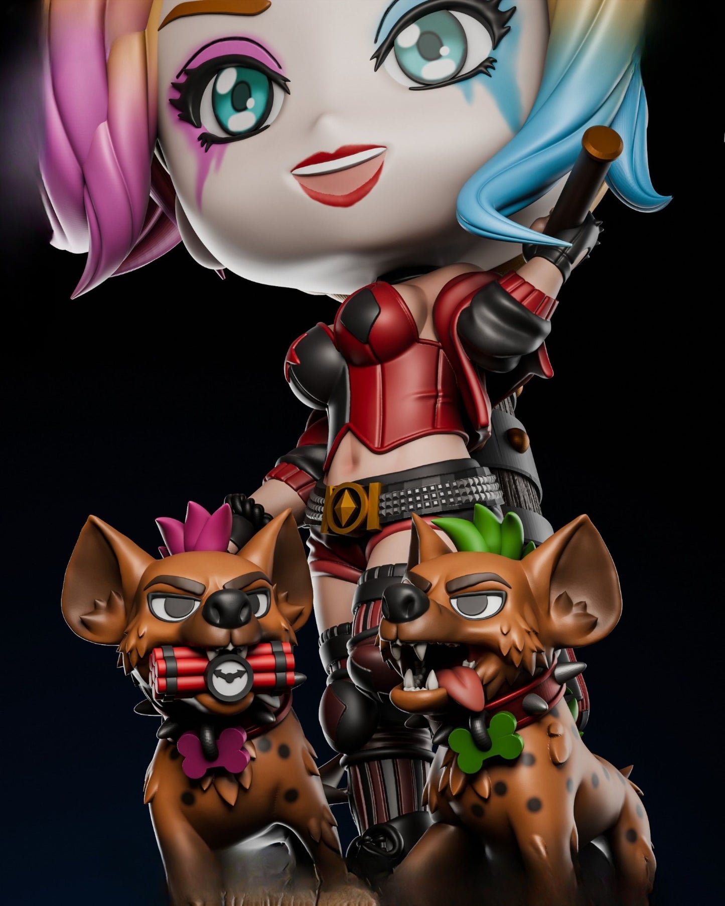 0579 Harley Quinn Chibi - STL 3D Print Files