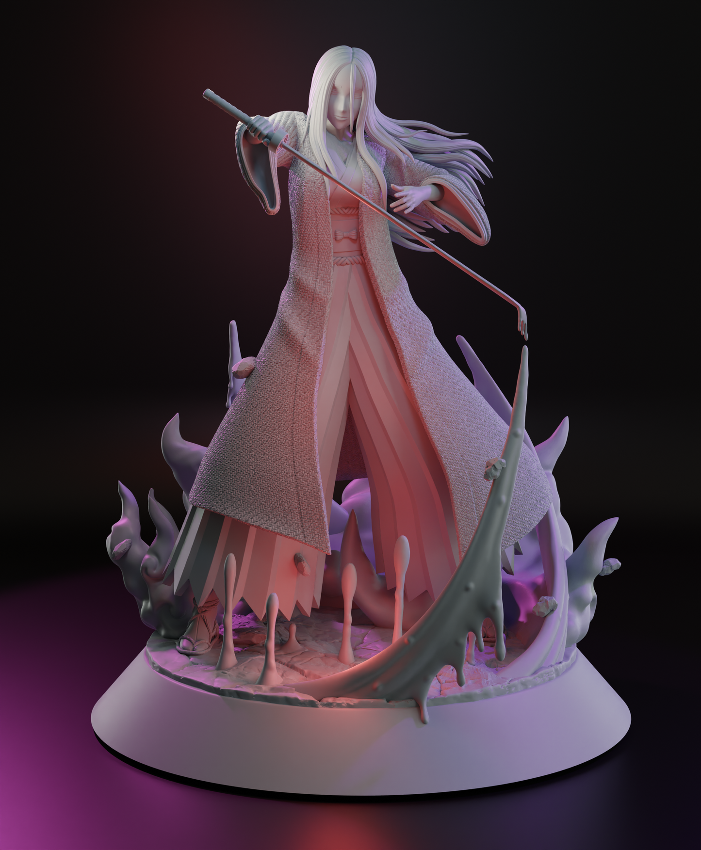 1238 Retsu Unohana_Bleach - STL 3D Print File