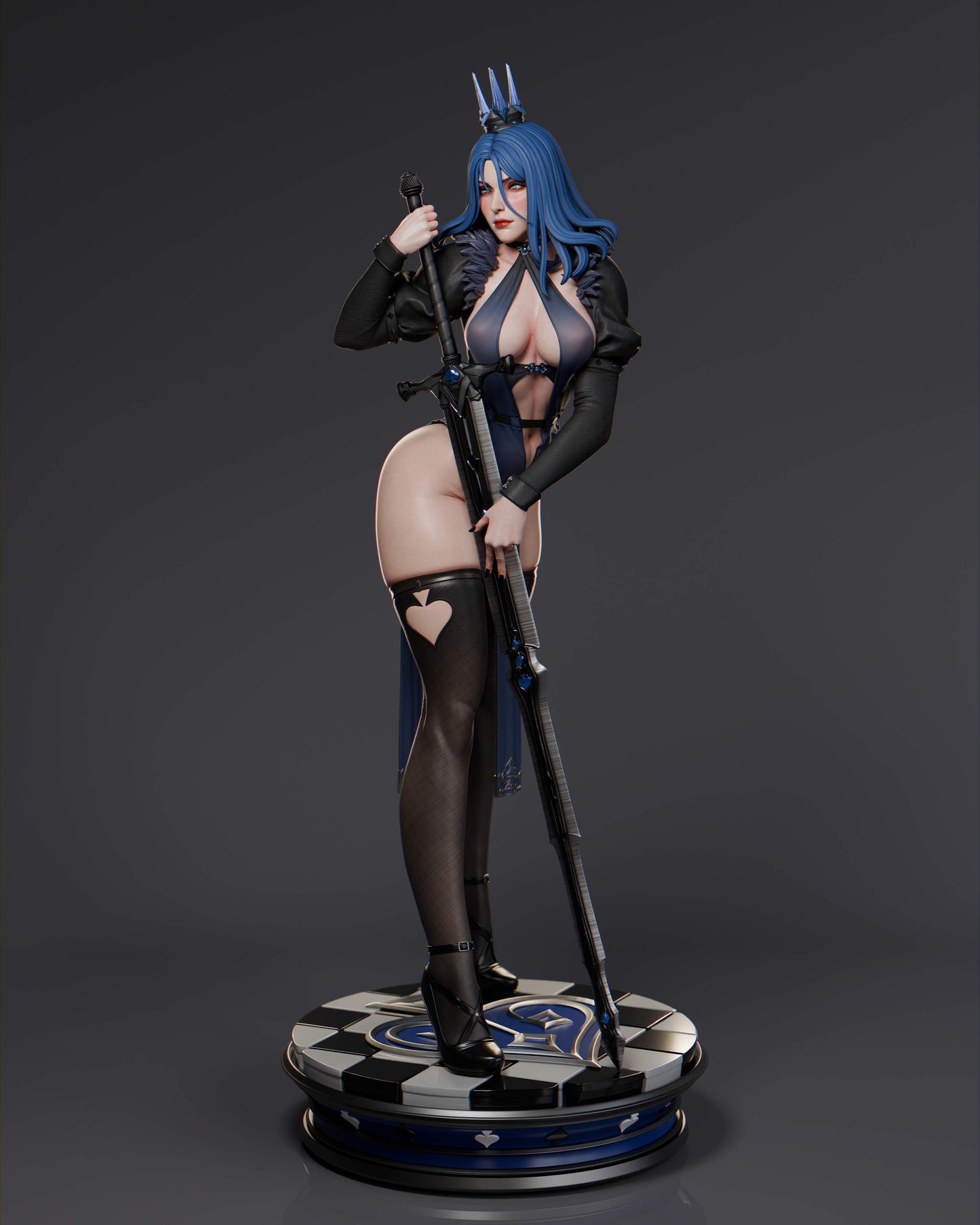 1662 Queen of Spades - STL 3D Print Files