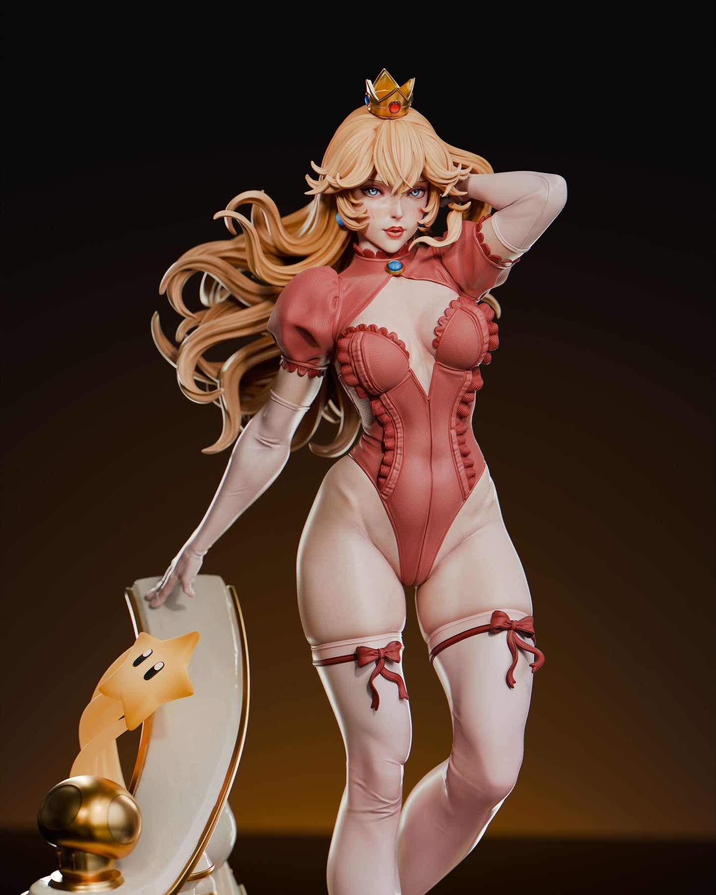 0593 Princess Peach - STL 3D Print Files