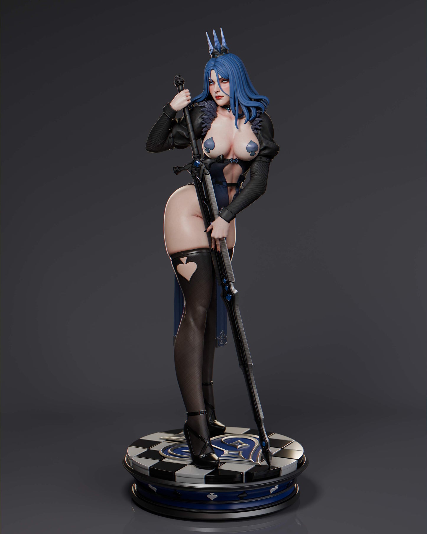 1662 Queen of Spades - STL 3D Print Files