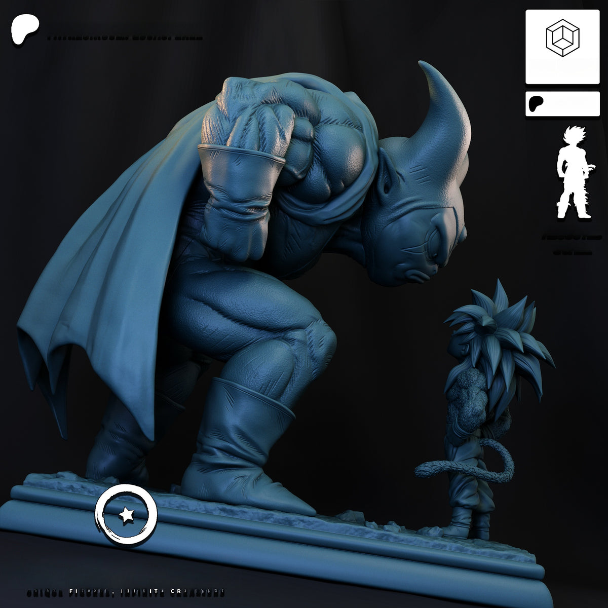 1763 Goku vs Gomah_Dragon Ball Daima - STL 3D Print Files