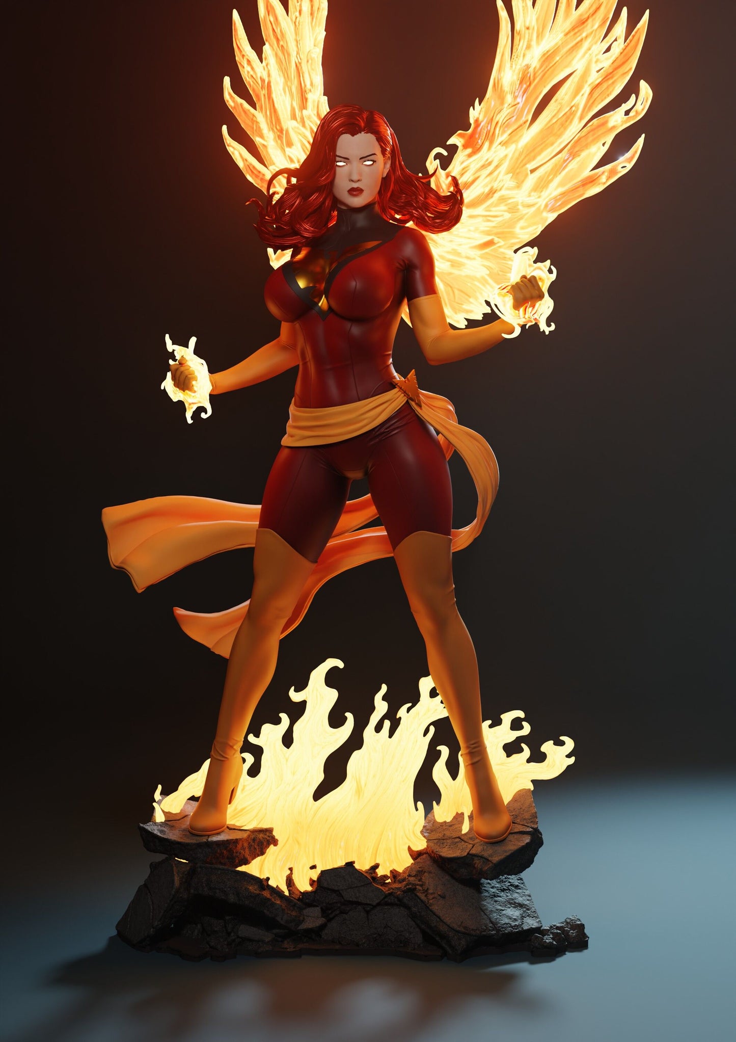 0258 Jean_Grey_Dark_Phoenix - STL 3D Print Files
