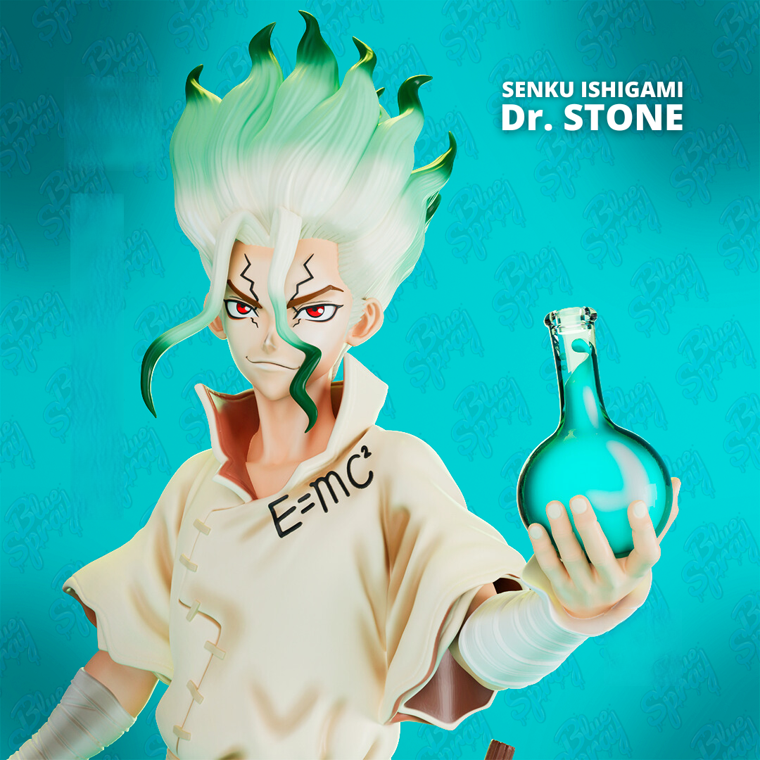 0433 Senku Ishigami - Dr. Stone - STL 3D Print Files