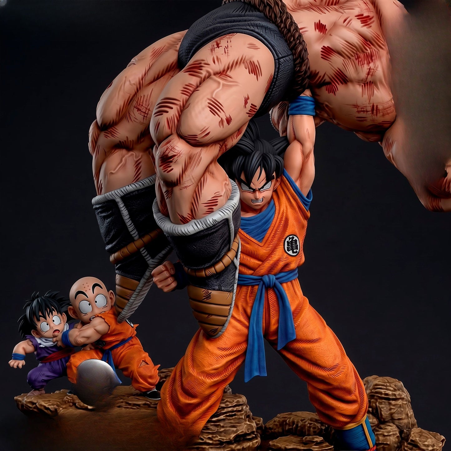 1553 Goku Nappa_Dragon Ball - STL 3D Print Files