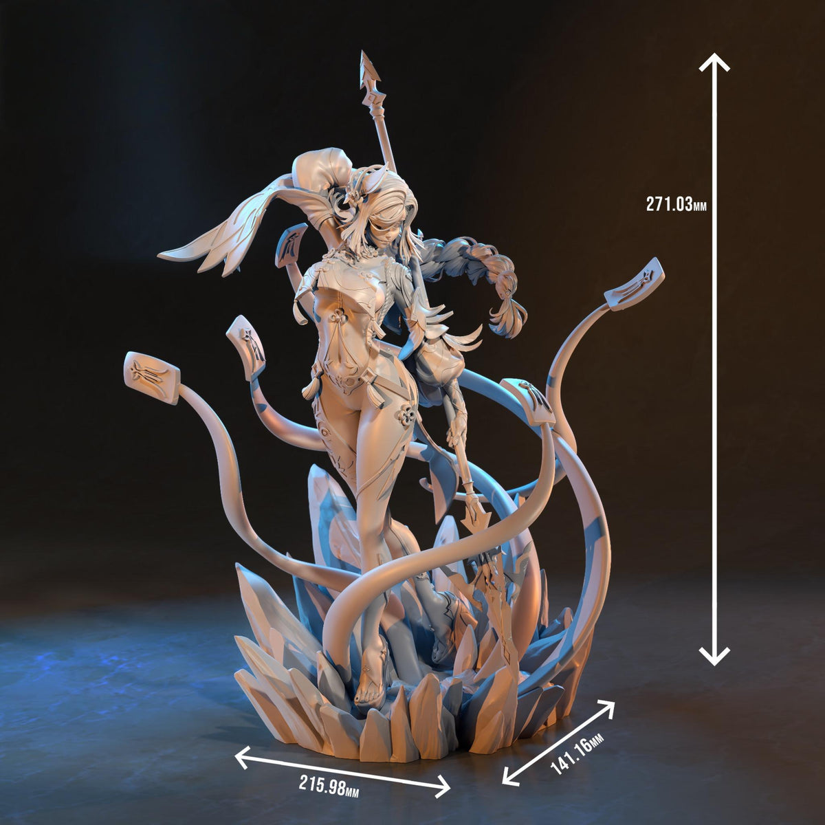 1787 Shenhe_Genshin Impact - STL 3D Print Files