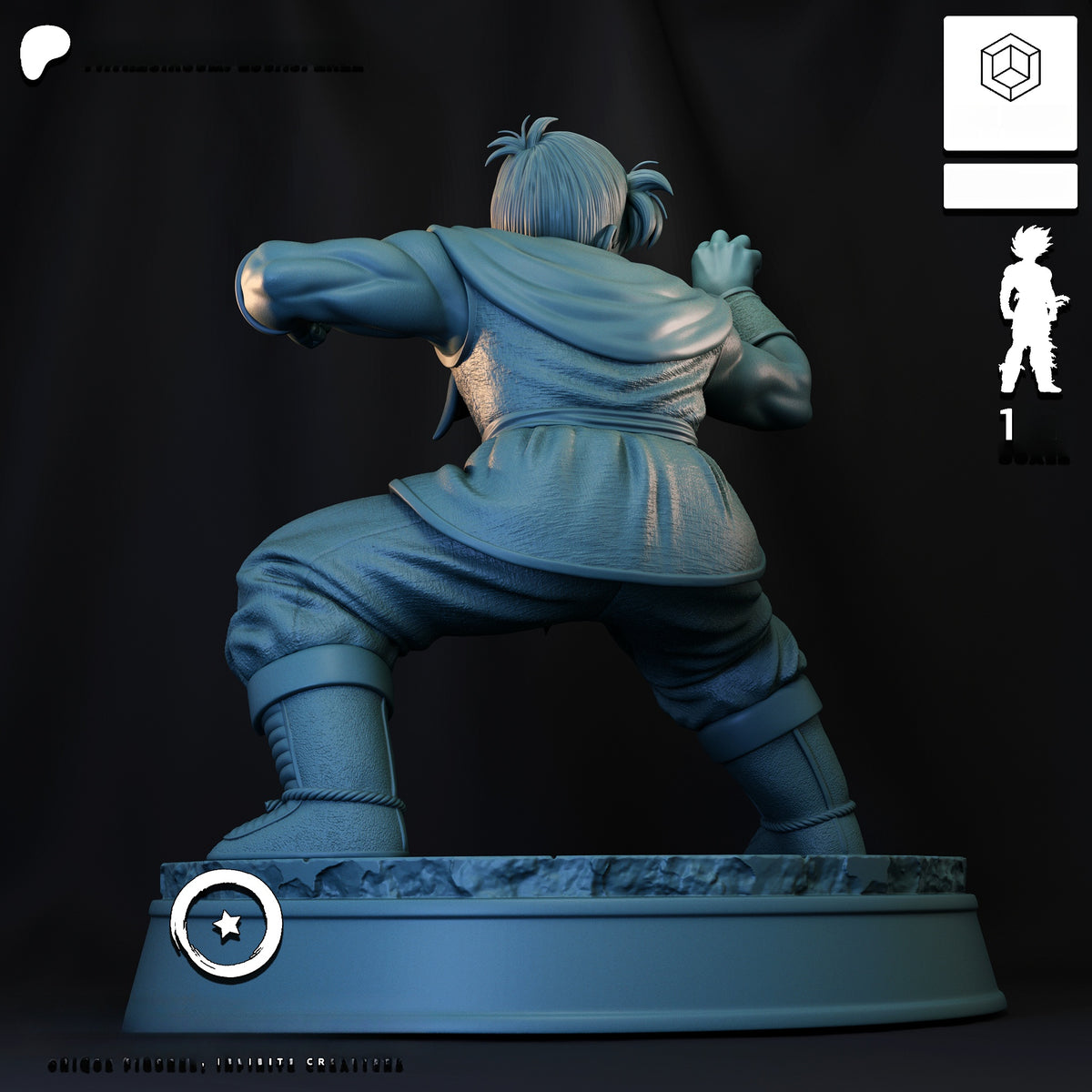 1765 Yamcha_Dragon Ball - STL 3D Print Files