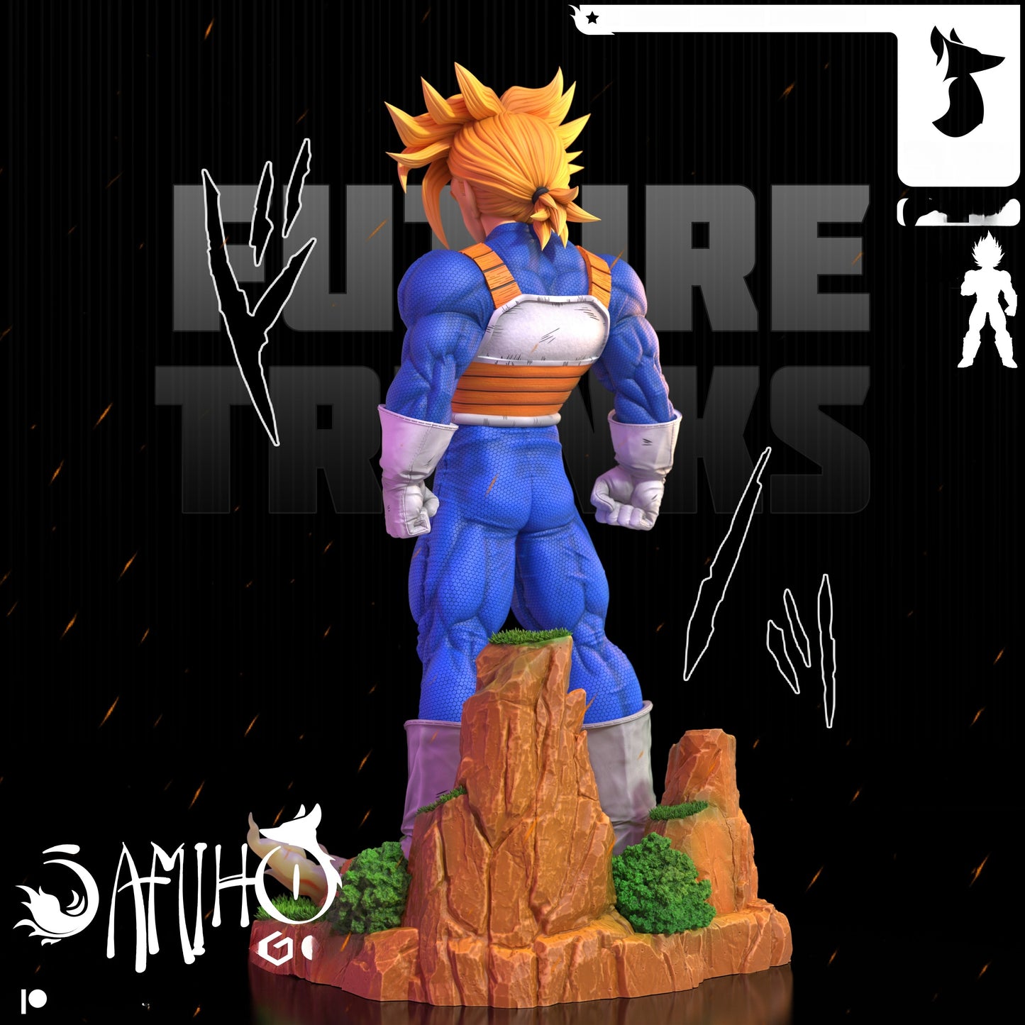 1431 Future Trunks_Dragon Ball - STL 3D Print Files