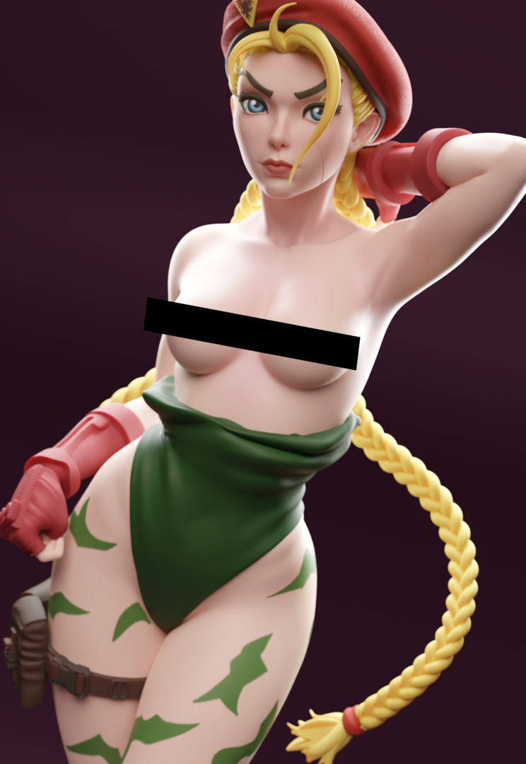 0728 Cammy NSFW - Street Fighter (1439) - STL 3D Print Files