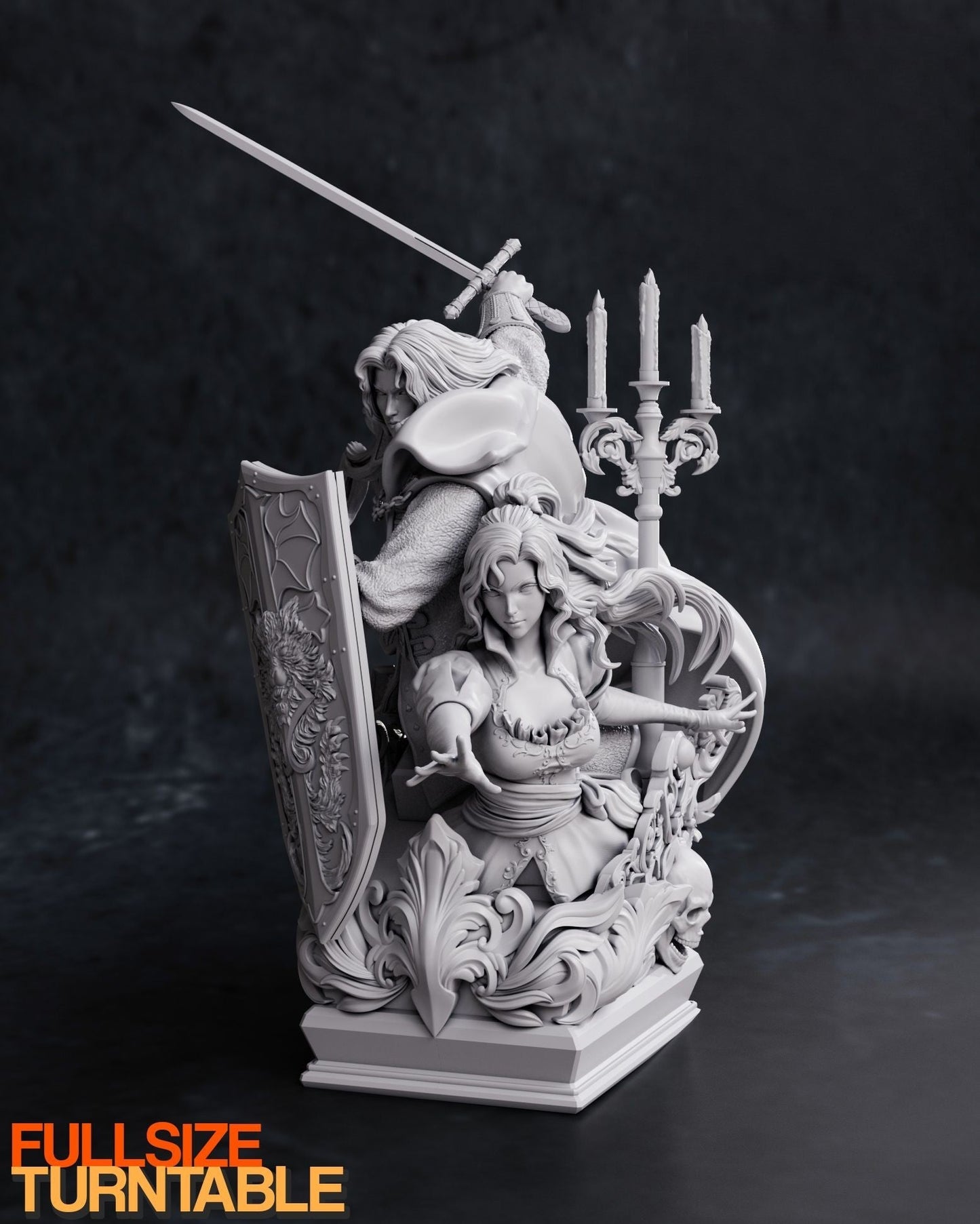 0710 Alucard AND Maria - Symphony of the Night - STL 3D Print Files