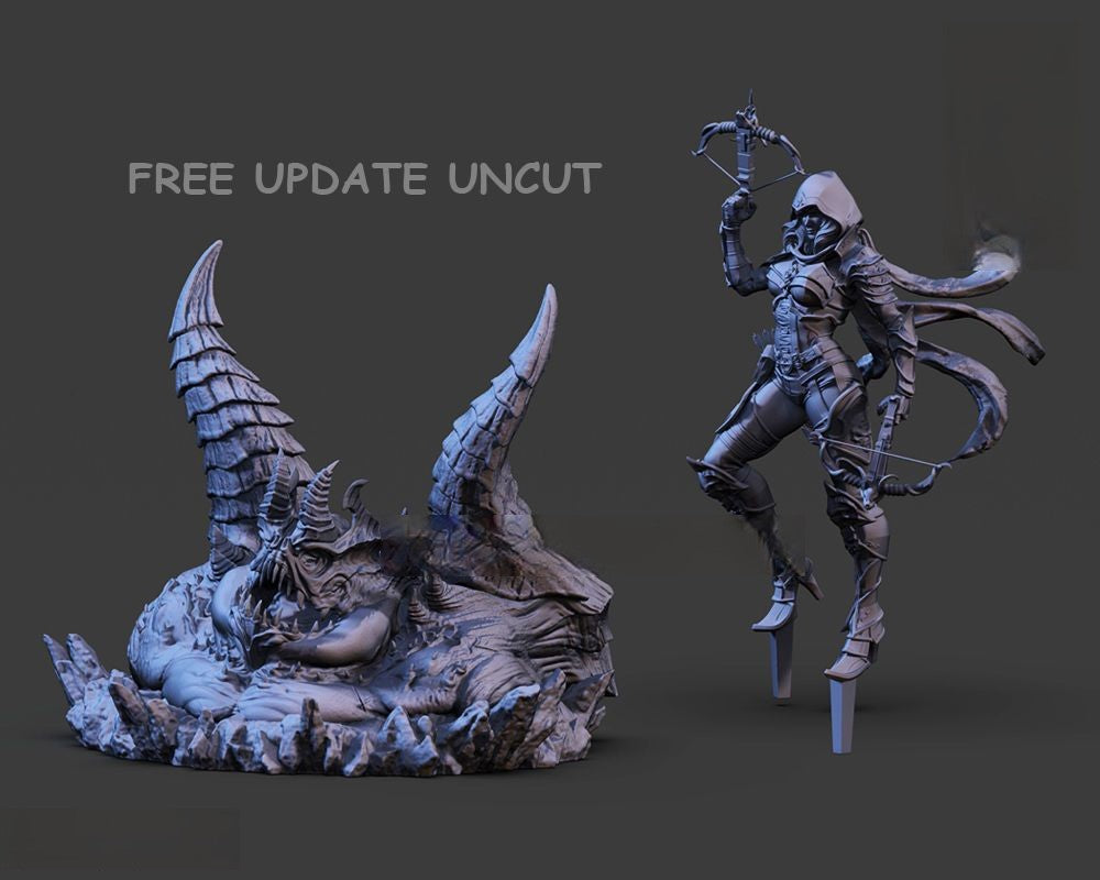 0727 Demon Hunter - Diablo - STL 3D Print Files
