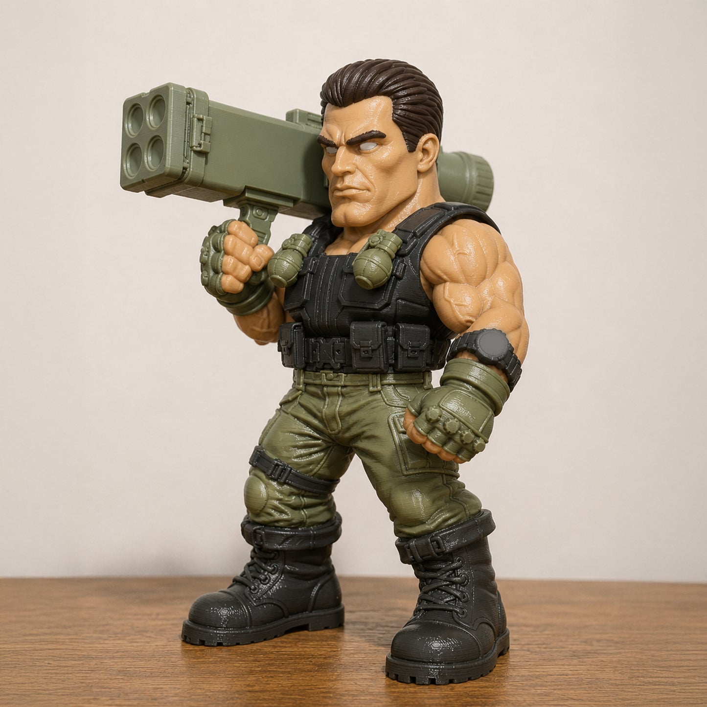 1532 Arnold Schwarzenegger_Commando - STL 3D Print Files