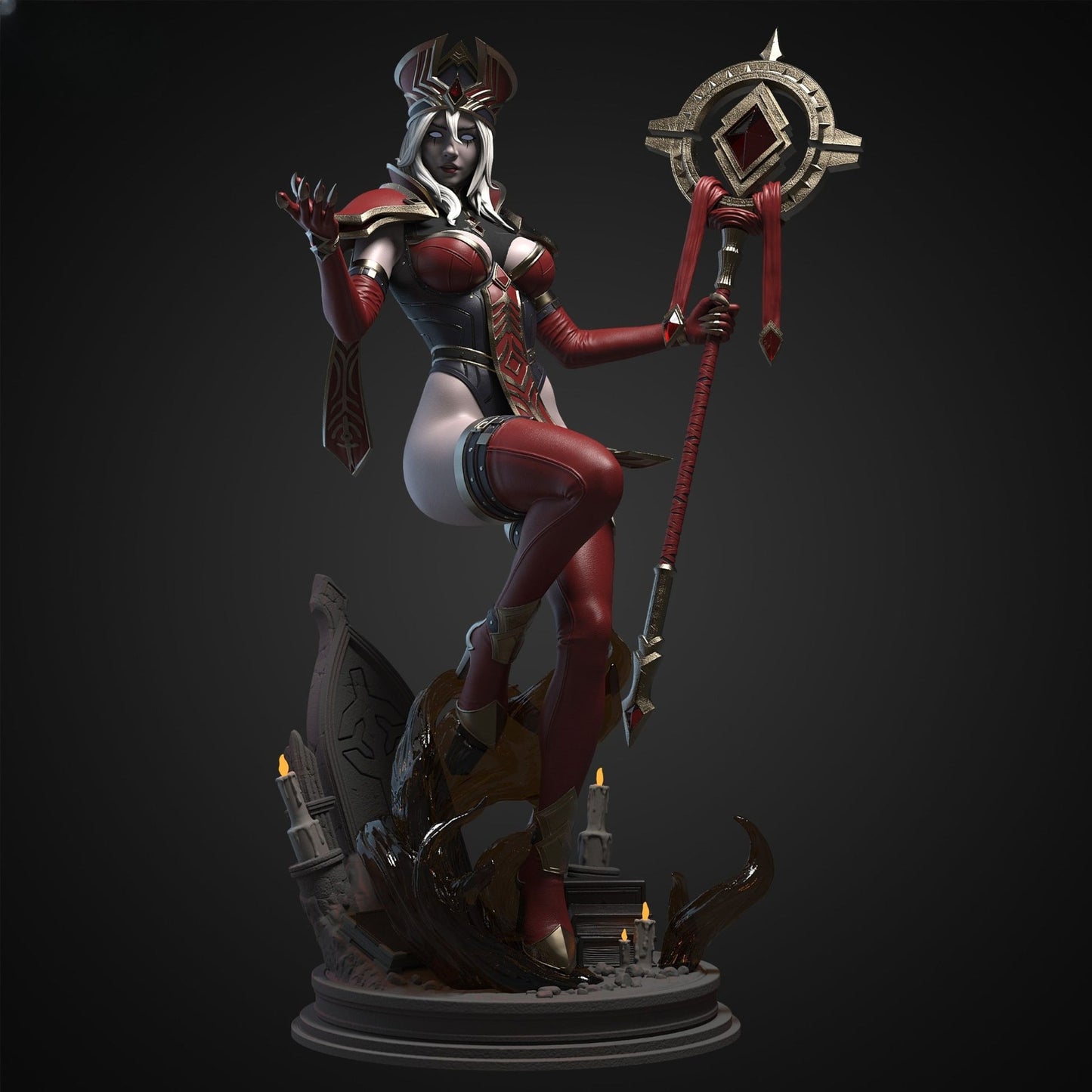 0641 Sally Whitemane NSFW - World of Warcraft (4238) - STL 3D Print Files