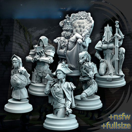 0586 Radiant Side Miniatures Chess NSFW - STL 3D Print Files