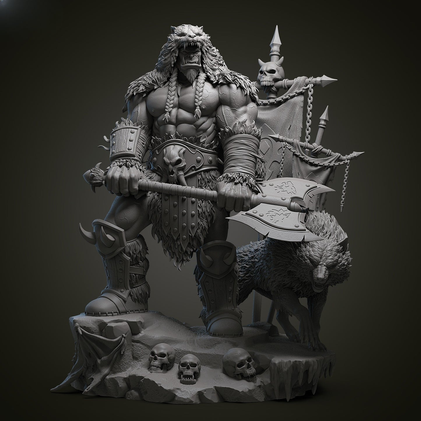 1235 Durotan_World of Warcraft - STL 3D Print File