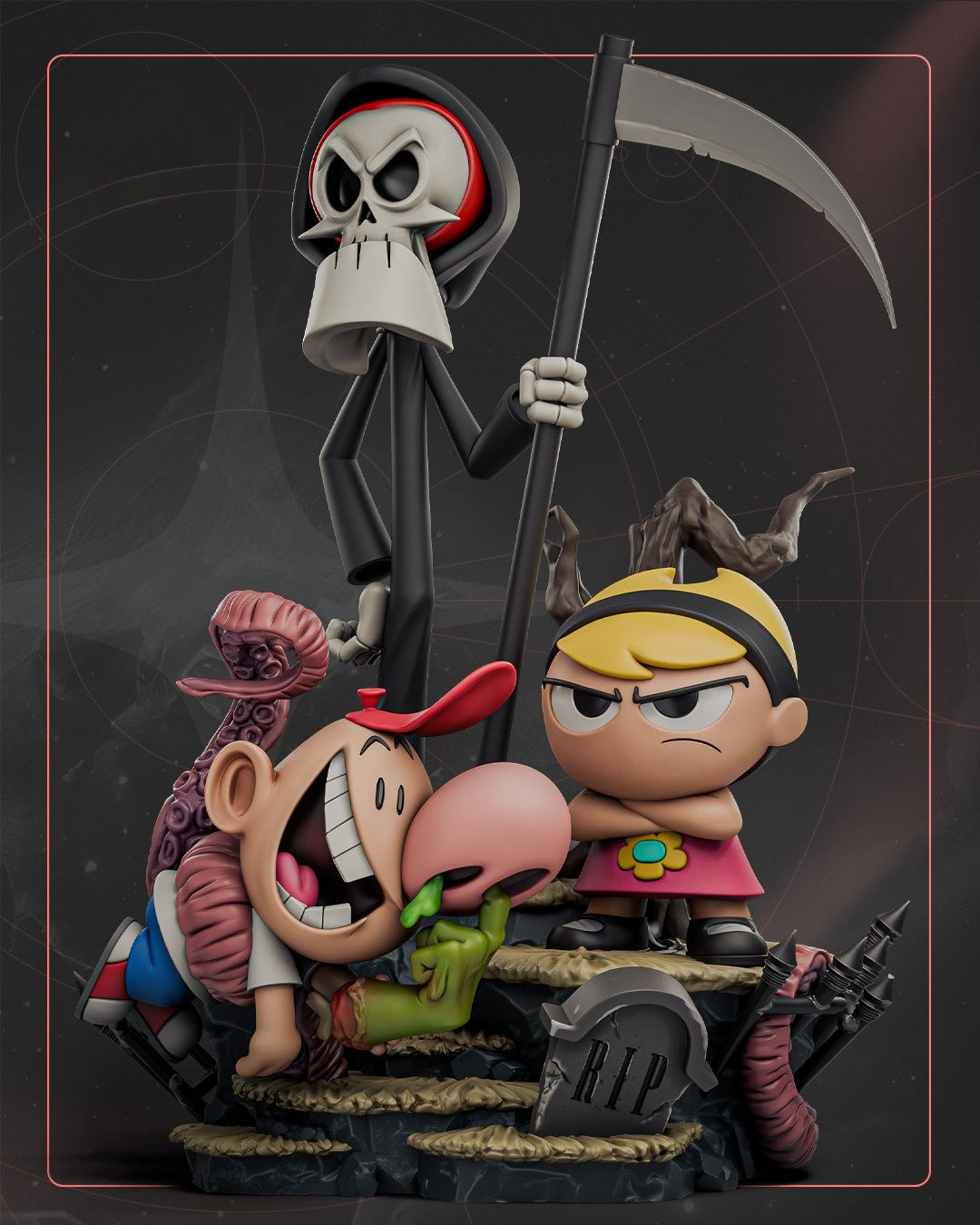 1297 Billy and Mandy - STL 3D Print File