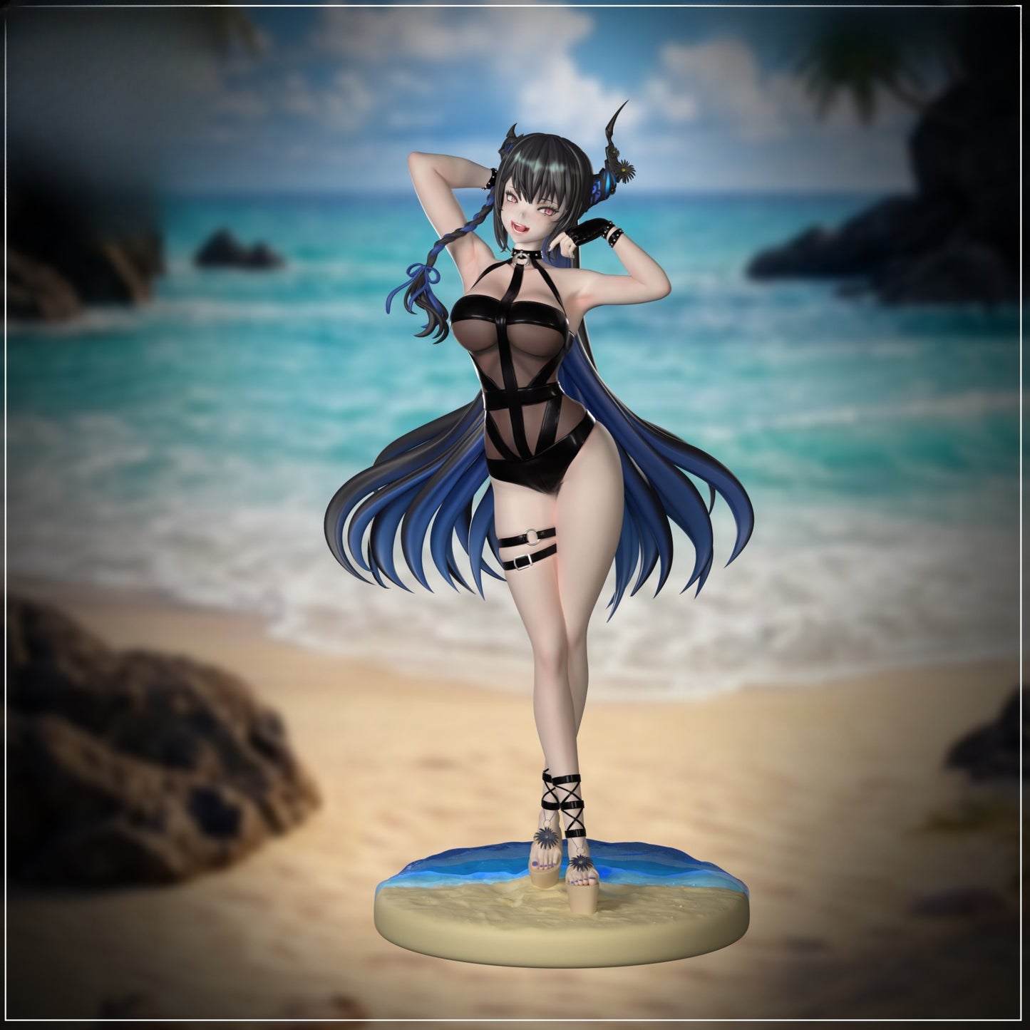 1303 Nerissa Ravencroft_Bikini - STL 3D Print File