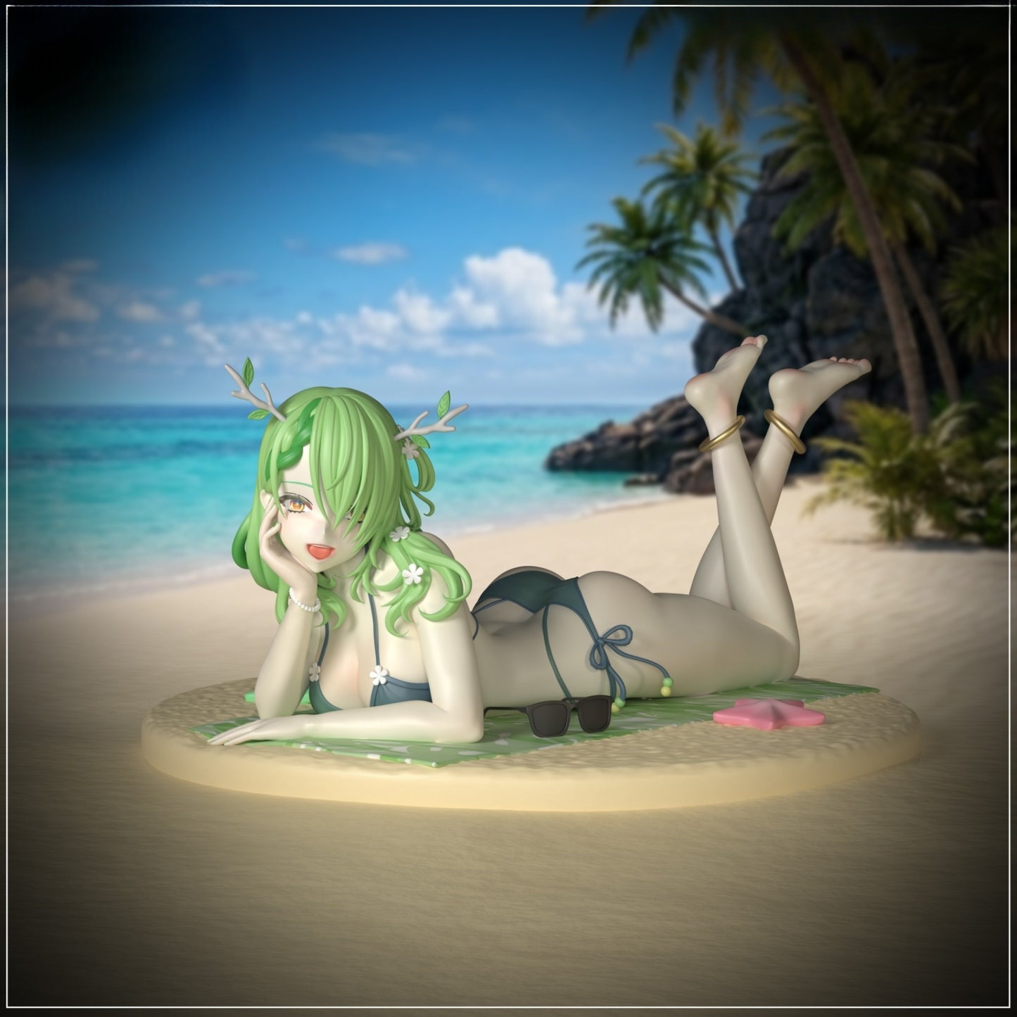1302 Fauna_Hololive Bikini - STL 3D Print File