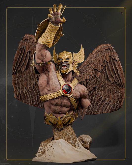 1330 Hawkman_Bust - STL 3D Print Files
