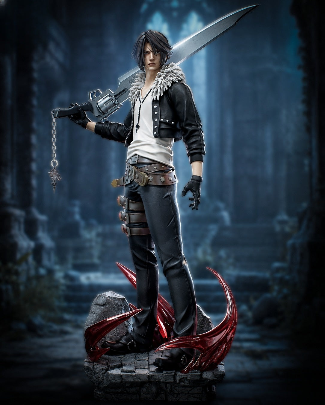 1370 Squall Leonhart_Final Fantasy VIII - STL 3D Print Files