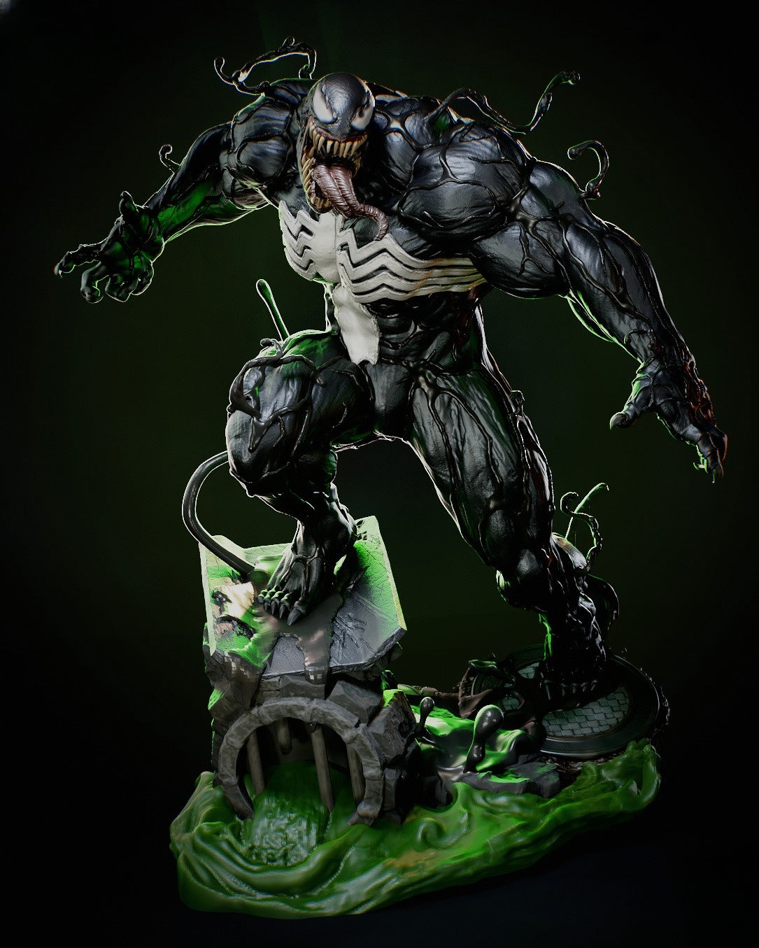 1371 The Symbiote_Marvel Comics - STL 3D Print Files