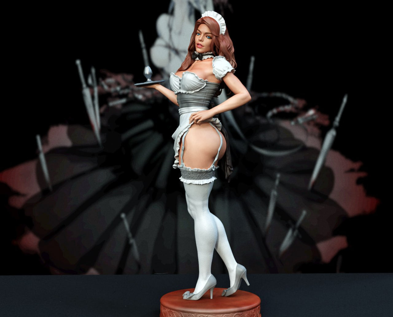 1472 Maid Woman NSFW - STL 3D Print Files