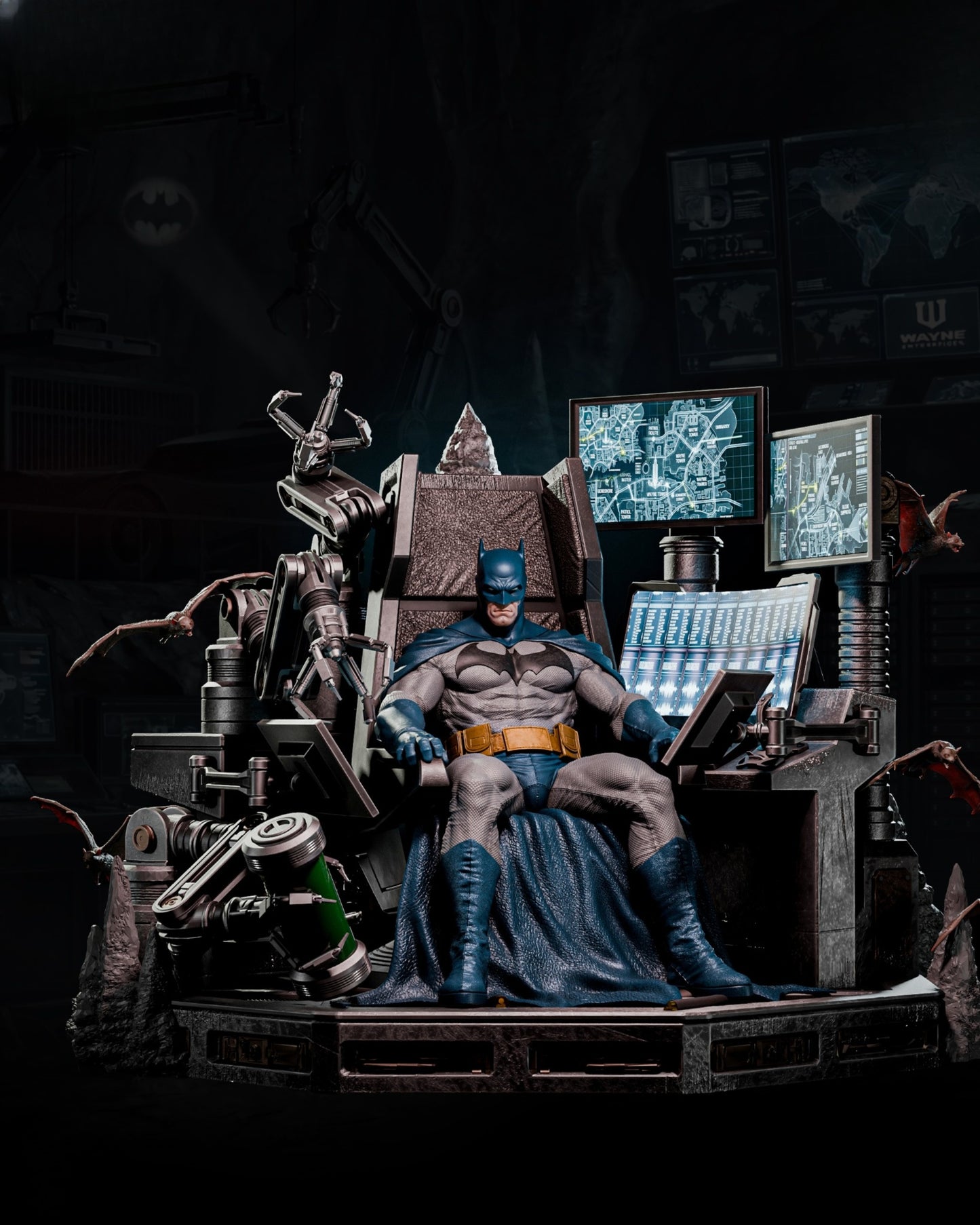 1476 BatmanThrone - STL 3D Print Files