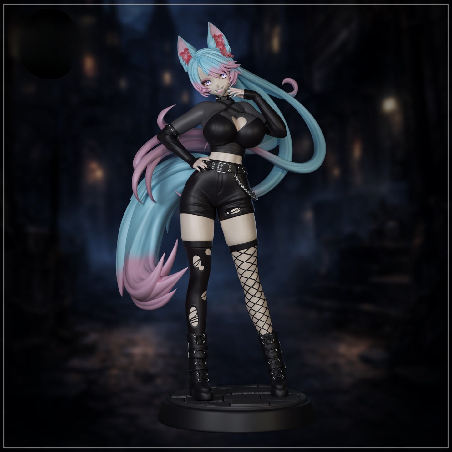 1489 Goth Silvervale_VTuber - STL 3D Print Files
