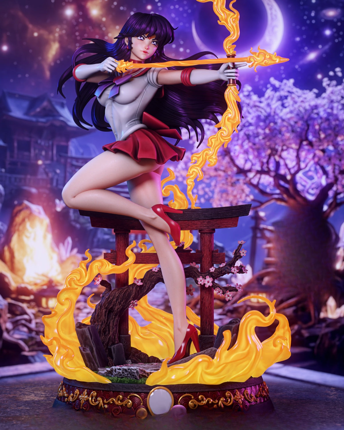 1565 Sailor Mars_Sailor Moon - STL 3D Print Files