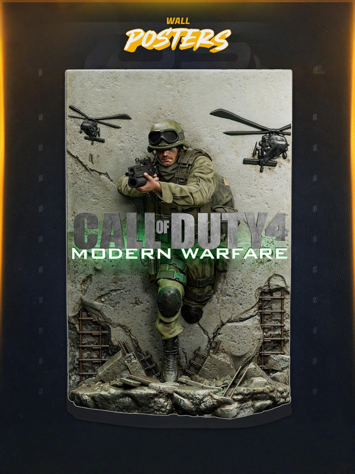 1769 Call of Duty 4 Poster - STL 3D Print Files