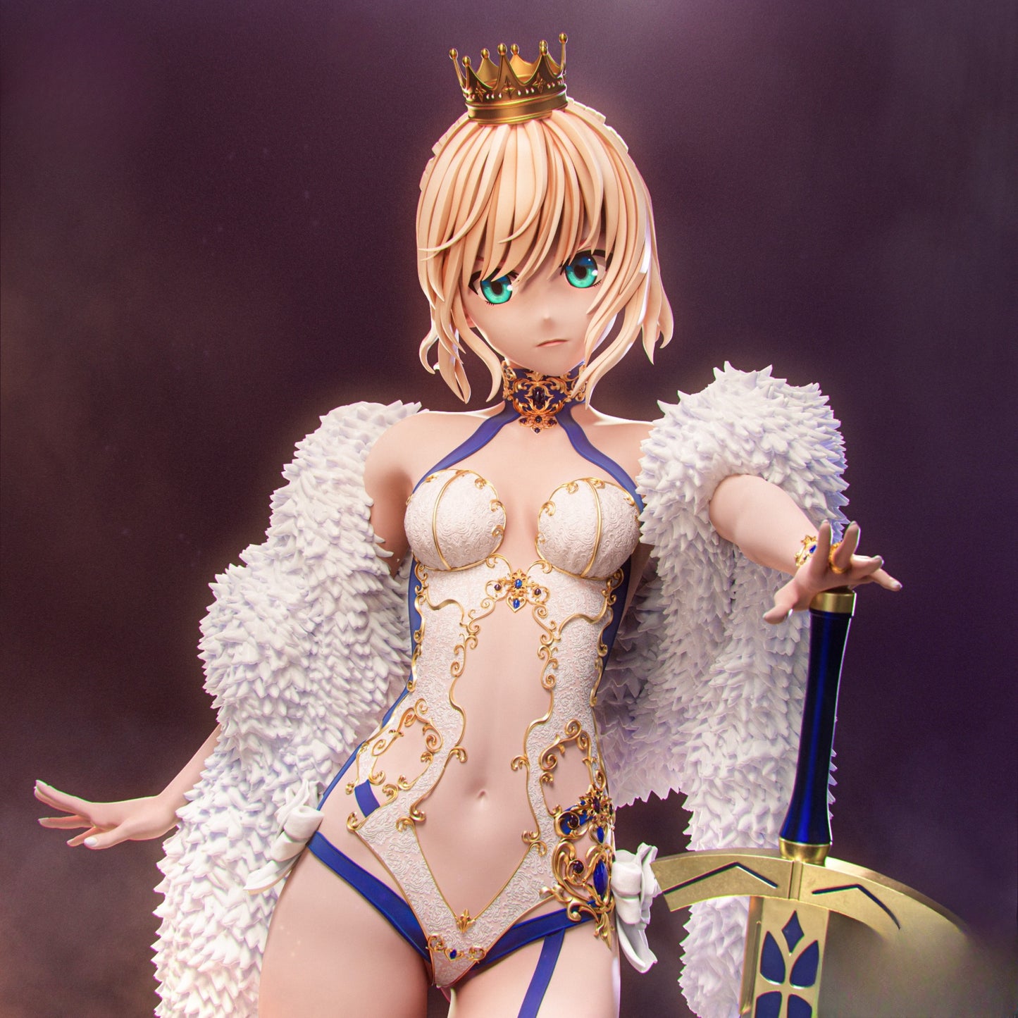 1436 Saber_ FateGrand Order - STL 3D Print Files