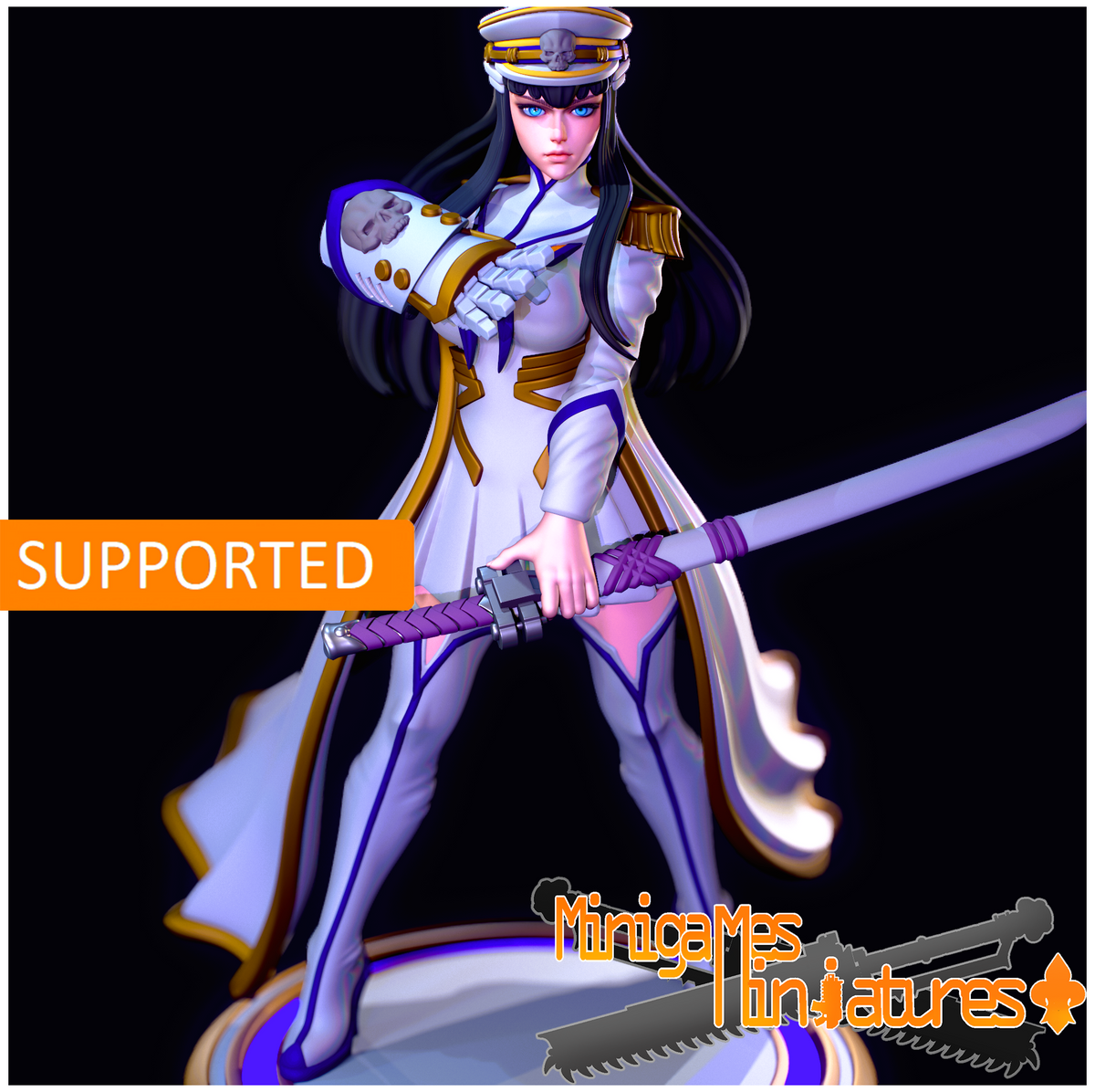 1876 Space Komissar_Space Elf_Miniatures - STL 3D Print Files