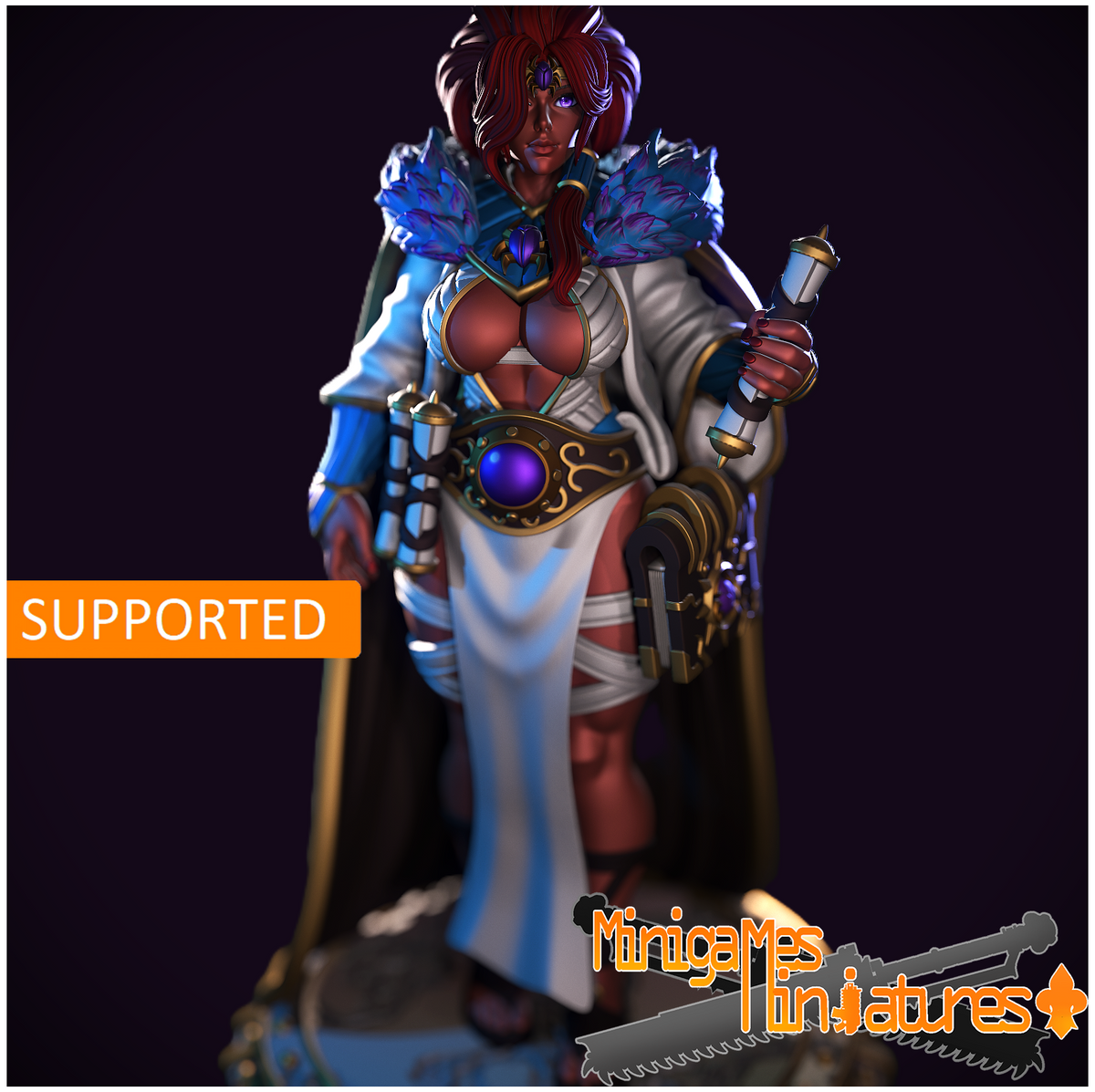1877 Crimson Sorcerer Magnara_Chaos_Miniatures - STL 3D Print Files