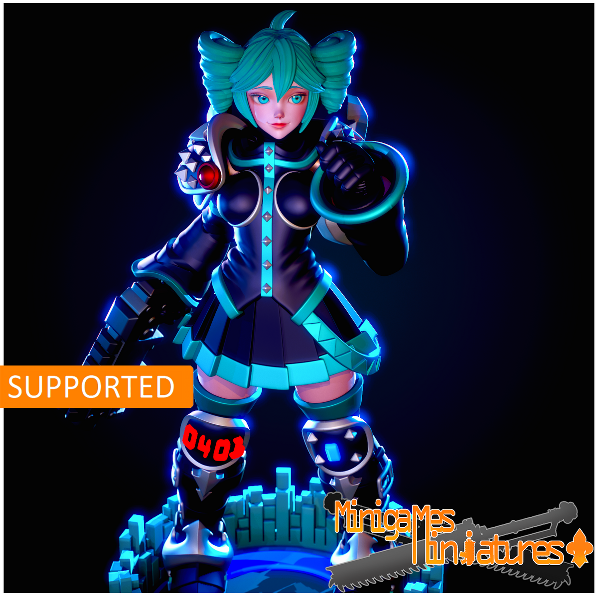 1874 Vocaloid Sister_Miniatures - STL 3D Print Files
