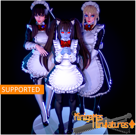 1875 Space Maids Waifus_Miniatures - STL 3D Print Files