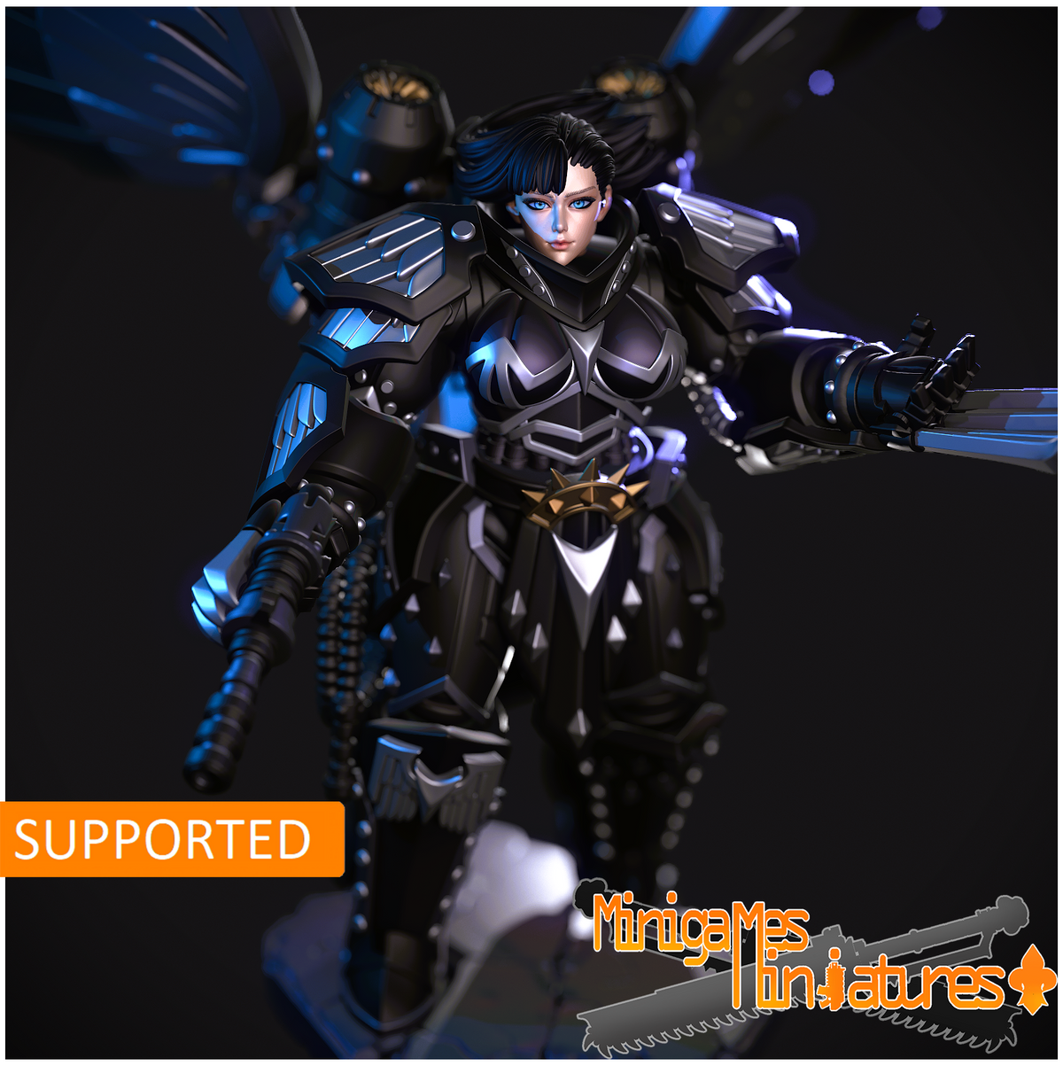 1878 Nevermore Maiden_Miniature - STL 3D Print Files