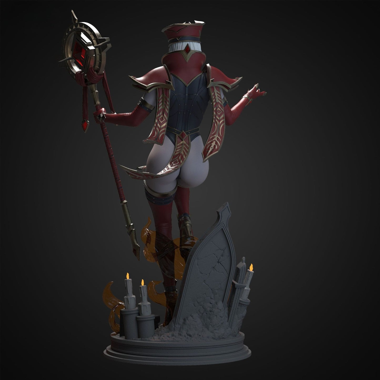 0641 Sally Whitemane NSFW - World of Warcraft (4238) - STL 3D Print Files