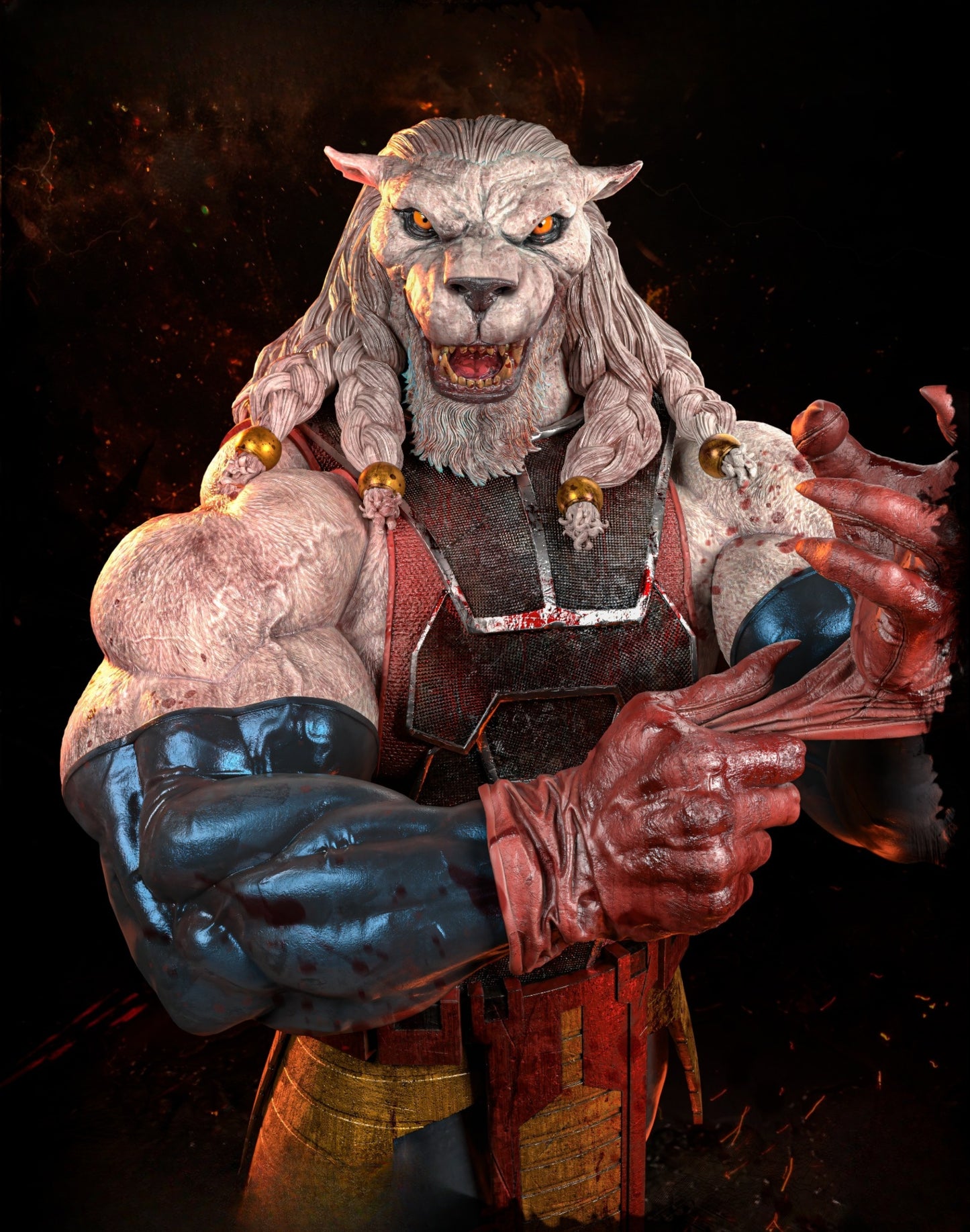 1201 Battle Beast_The Invincible - STL 3D Print Files