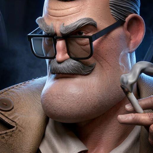 1697 Commissioner James Gordon_DC Comics - STL 3D Print Files