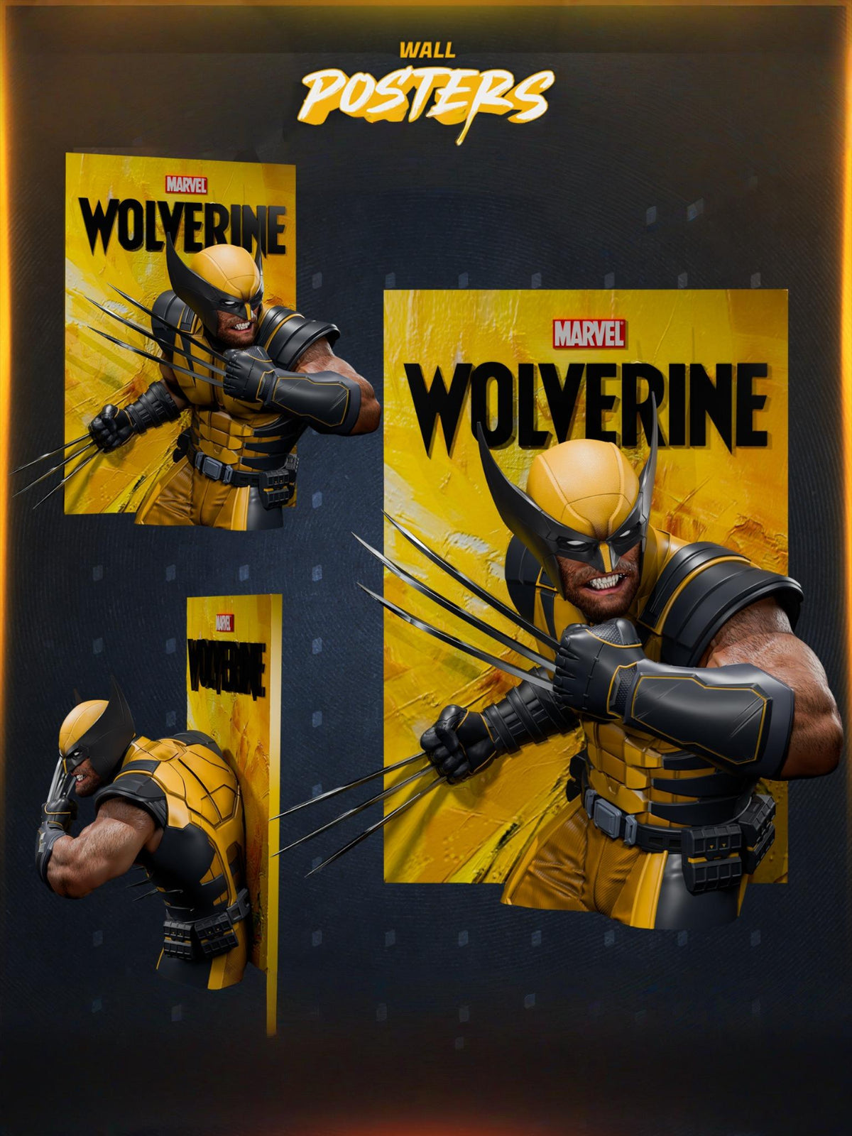 1771 Wolverine PS5 Poster - STL 3D Print Files
