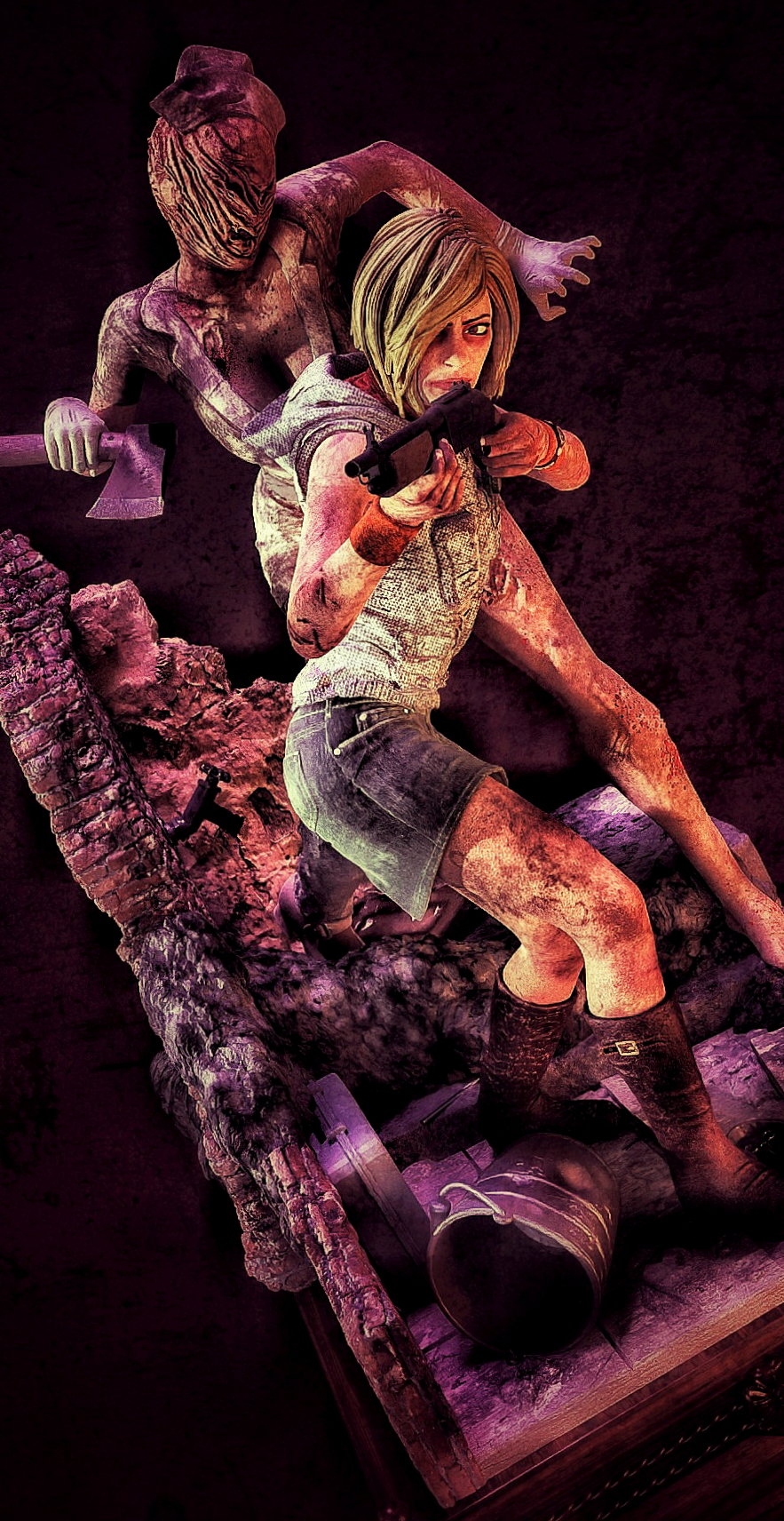 1048 Heather Mason & Nurse - STL 3D Print Files